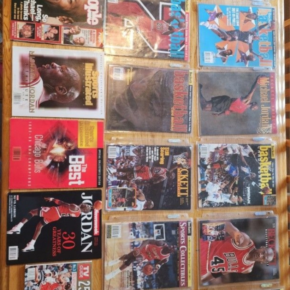 Sports Magazine Collection Featuring Michael Jordan